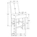 Stanton 9-piece Square Counter Height Dining Table Set Grey