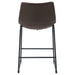 Michelle Upholstered Counter Chair Brown (Set of 2)