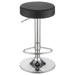 Ramses 29-inch Adjustable Bar Stool Chrome and Black