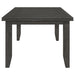 Dalila 6-piece Rectangular Dining Table Set Dark Grey
