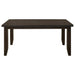 Dalila Rectangular 66-inch Wood Dining Table Cappuccino