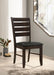Dalila Wood Dining Side Chair Cappuccino (Set of 2)