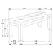 Dalila Leatherette Upholstered Wood Dining Bench Cappuccino