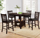 Lavon 5-piece Oval Counter Height Dining Set Espresso