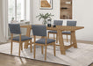 Sharon 5-piece Rectangular Dining Table Set Brown