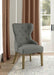 Baney Tufted Upholstered Dining Chair Grey and Rustic Grey