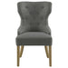 Baney Tufted Upholstered Dining Chair Grey and Rustic Grey