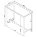 Tolbert 5-piece Bar Set with Acrylic Chairs Clear and Chrome