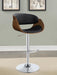 Dana Adjustable Bar Stool Black and Chrome