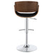 Dana Adjustable Bar Stool Black and Chrome