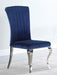 Betty Velvet Upholstered Dining Chair Ink Blue (Set of 4)