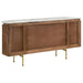 Ortega 4-door Marble Top Sideboard Buffet Cabinet Natural