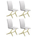 Carmelia Upholstered Dining Side Chair White (Set of 4)