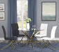 Carmelia Upholstered Dining Side Chair Black (Set of 4)