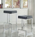 Gervase Square Counter Height Stool Black and Chrome