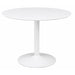 Lowry Round 40-inch Wood Top Dining Table White