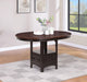 Lavon Oval 60-inch Extension Counter Dining Table Chestnut