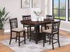 Lavon Oval 60-inch Extension Counter Dining Table Chestnut
