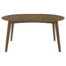 Jedda Oval 60-inch Extension Leaf Dining Table Dark Walnut