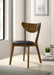 Jedda Wood Dining Side Chair Dark Walnut (Set of 2)