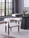 Dunmore Boucle Upholstered Dining Arm Chair Cream (Set of 2)