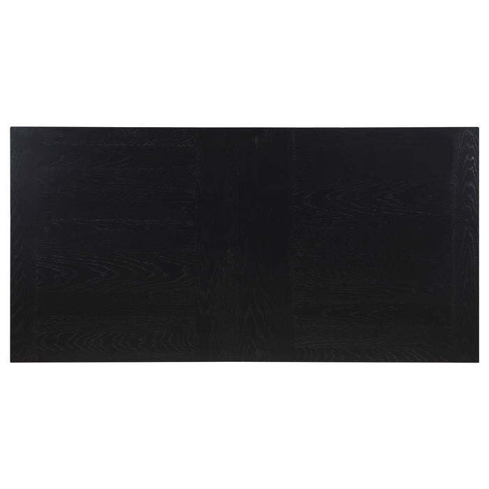 Catherine Rectangular 84-inch Wood Dining Table Black