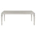 Bling Game 5-piece Rectangular Dining Set Metallic Platinum