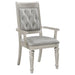 Bling Game 7-piece Rectangular Dining Set Metallic Platinum