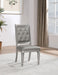 Bling Game Dining Side Chair Metallic Platinum (Set of 2)