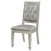Bling Game Dining Side Chair Metallic Platinum (Set of 2)