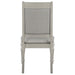 Bling Game Dining Side Chair Metallic Platinum (Set of 2)
