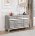 Bling Game Dining Sideboard Buffet Cabinet Metallic Platinum