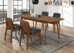 Redbridge Rectangular 5-piece Dining Set Natural Walnut