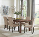 Coleman 7-piece Rectangular Dining Set Rustic Golden Brown
