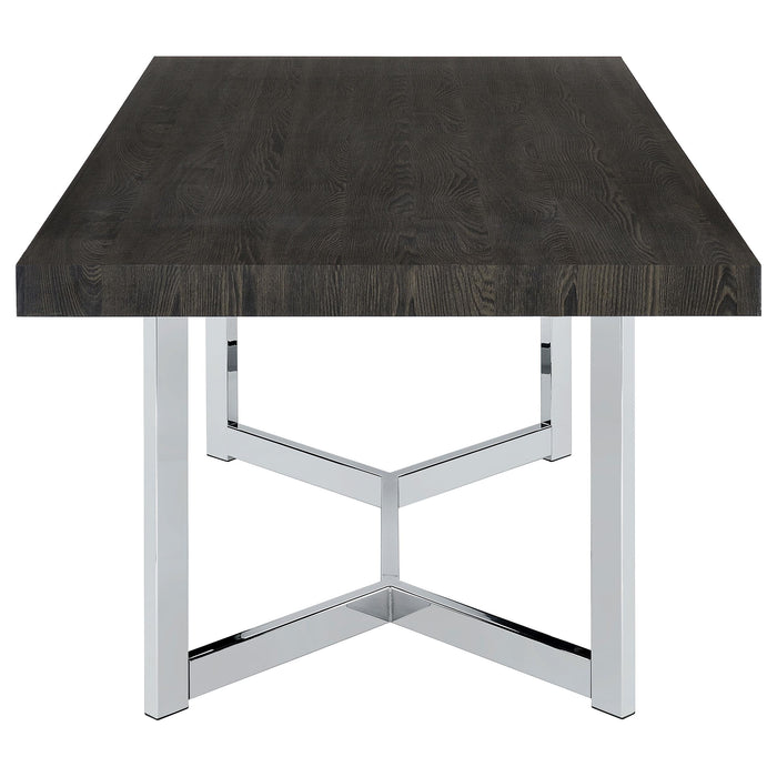 Benson 72-inch Composite Wood Dining Table Dark Oak