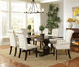 Parkins 7-piece Rectangular Dining Table Set Rustic Espresso