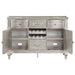 Evangeline 4-drawer Sideboard Buffet Cabinet Silver Oak