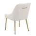 Mayette Upholstered Dining Side Chair Ivory (Set of 2)