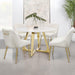 Mayette Upholstered Dining Side Chair Ivory (Set of 2)