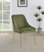 Mayette Upholstered Dining Side Chair Olive (Set of 2)