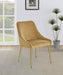 Mayette Upholstered Dining Side Chair Cognac (Set of 2)