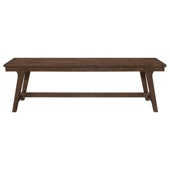 Reynolds 6-piece Rectangular Dining Table Set Brown Oak