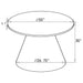 Ambrose Round 50-inch Marble Top Dining Table Brushed Gold