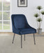 Mayette Upholstered Dining Side Chair Blue (Set of 2)