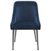 Mayette Upholstered Dining Side Chair Blue (Set of 2)