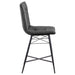 Aiken Upholstered Tufted Counter Chair Charcoal (Set of 2)