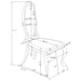 Anchorage Upholstered Dining Chair Cream White (Set of 2)