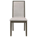Kelly 5-piece Rectangular Dining Table Set Dark Grey