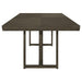 Kelly 9-piece Rectangular Dining Table Set Dark Grey