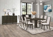 Kelly Rectangular 87-inch Wood Dining Table Dark Grey